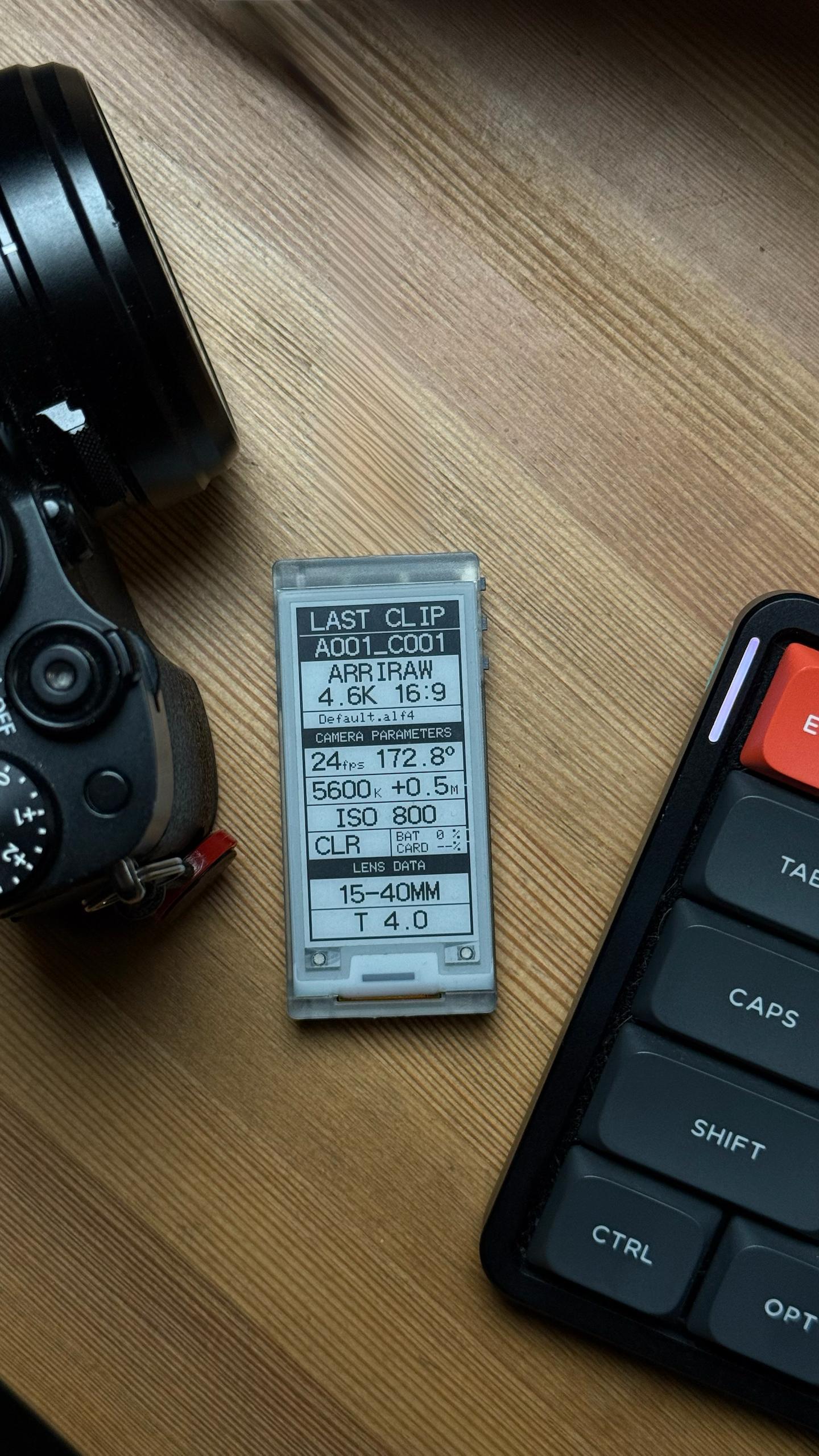 Cineink display in Advanced layout