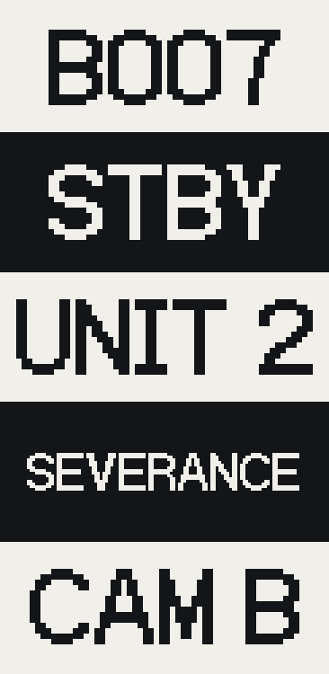 5 Rows layout, vertical, rendered from the firmware