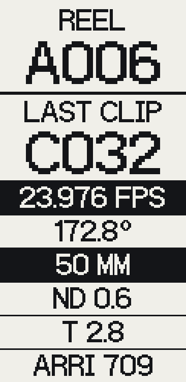 Basic screen layout, rendered from the firmware