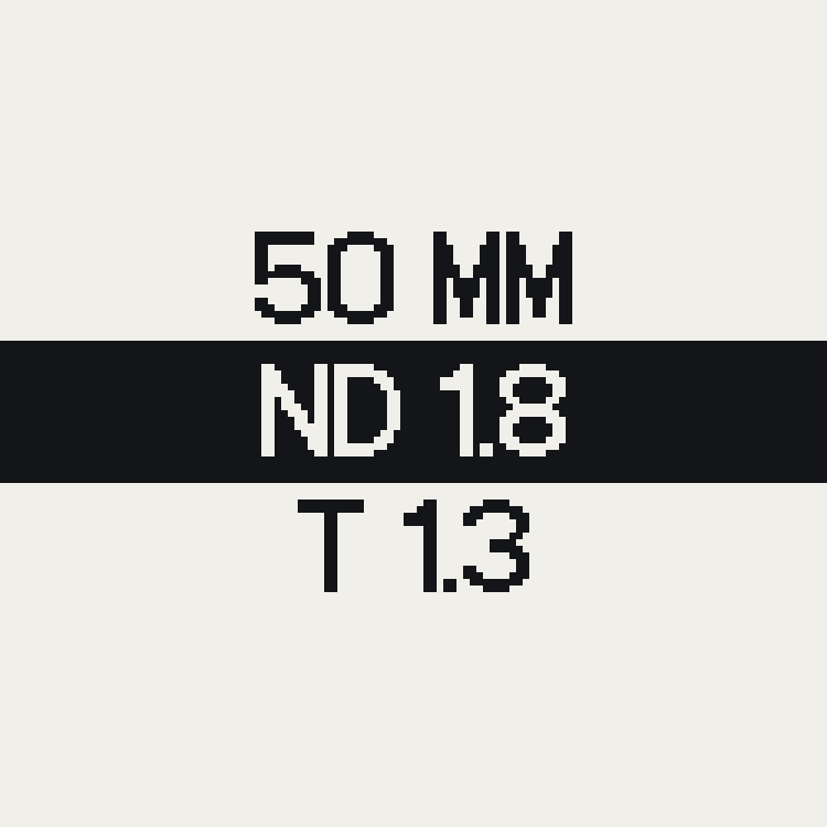 3 Rows view: focal length, ND, T-stop