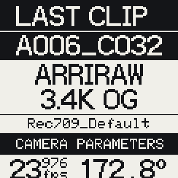 Advanced view crop: clip, codec, sensor mode, LUT